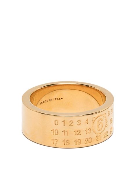 numeric signature ring woman gold-colored MM6 MAISON MARGIELA | SM6UQ0057 P6469950